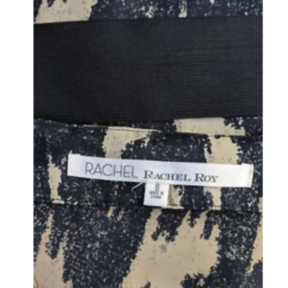 RACHEL Rachel Roy V-Neck Tunic Top Pockets Belted - Picture 2 of 6